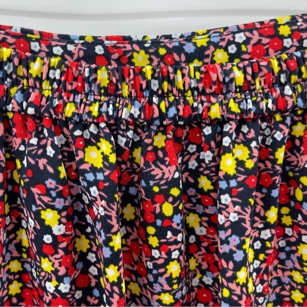 J. Crew Floral Whimsygoth High-Low Faux Wrap Cottagecore Midi Skirt Size XXS - Picture 3 of 11